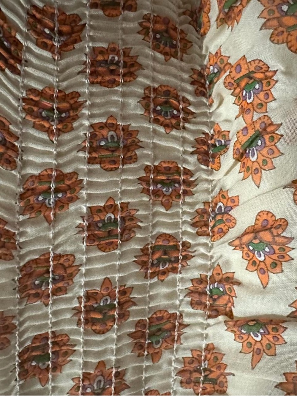 Vintage 1970s Paisley Printed Maxi Dress - Picture 4 of 5